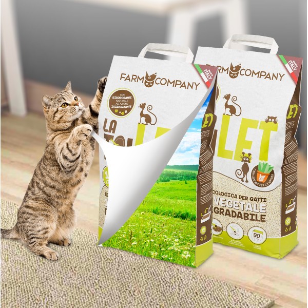 Farm Company Βιοδιασπώμενη Φυτική Άμμος Υγιεινής για Γάτες 10L