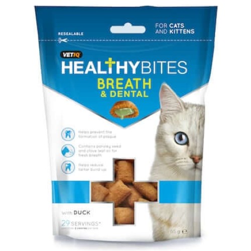 Λιχουδιές για Γάτες για Στοματική Φροντίδα και Δροσερή Αναπνοή 65gr