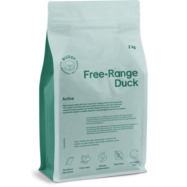 Buddy Pet Food Free-Range Duck for Active Dogs