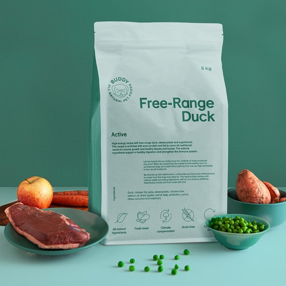 Buddy Pet Food Free-Range Duck for Active Dogs