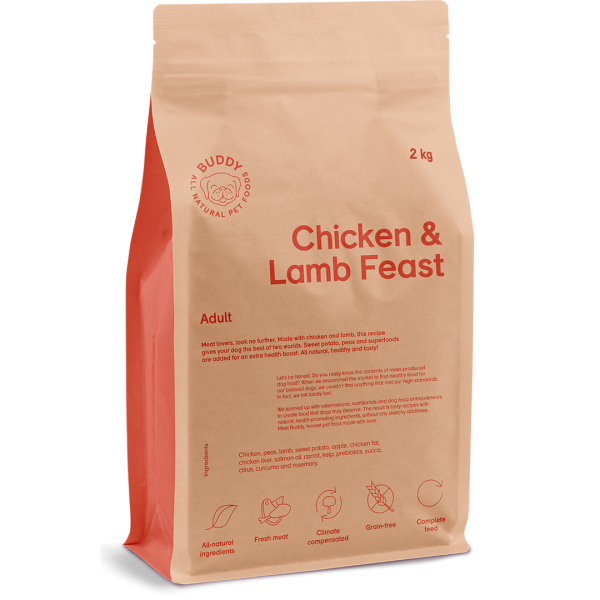 Buddy Pet Food Chicken & Lamb Feast Adult Dogs