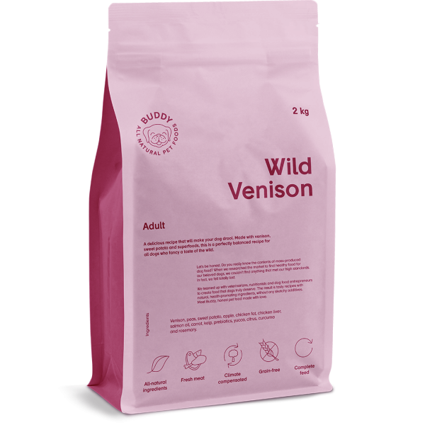 Buddy Pet Food Wild Venison for Adult Dogs