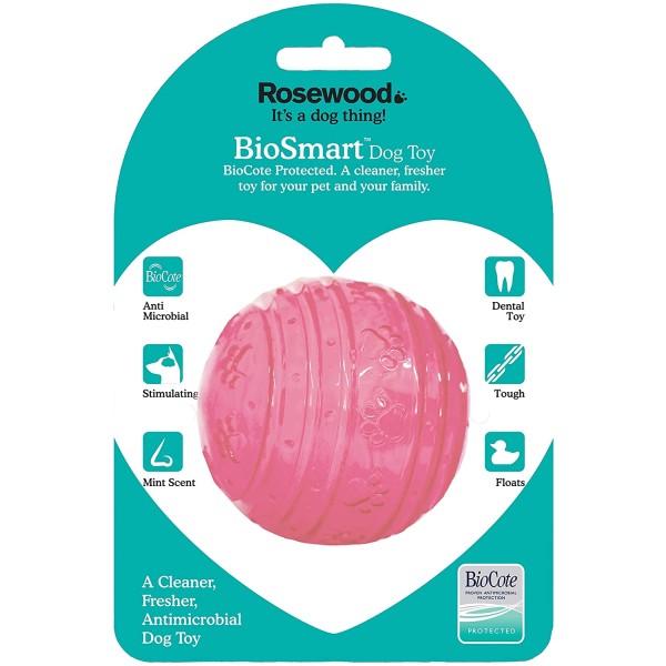 Παιχνίδι για Κουτάβια Αντιμικροβιακό - Biosafe Puppy Pink Ball 