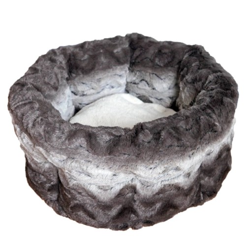 Κρεβάτι Κατοικίδιου Snuggle Grey Donut Bed για Μικρόσωμους Σκύλους και Γάτες 40cm