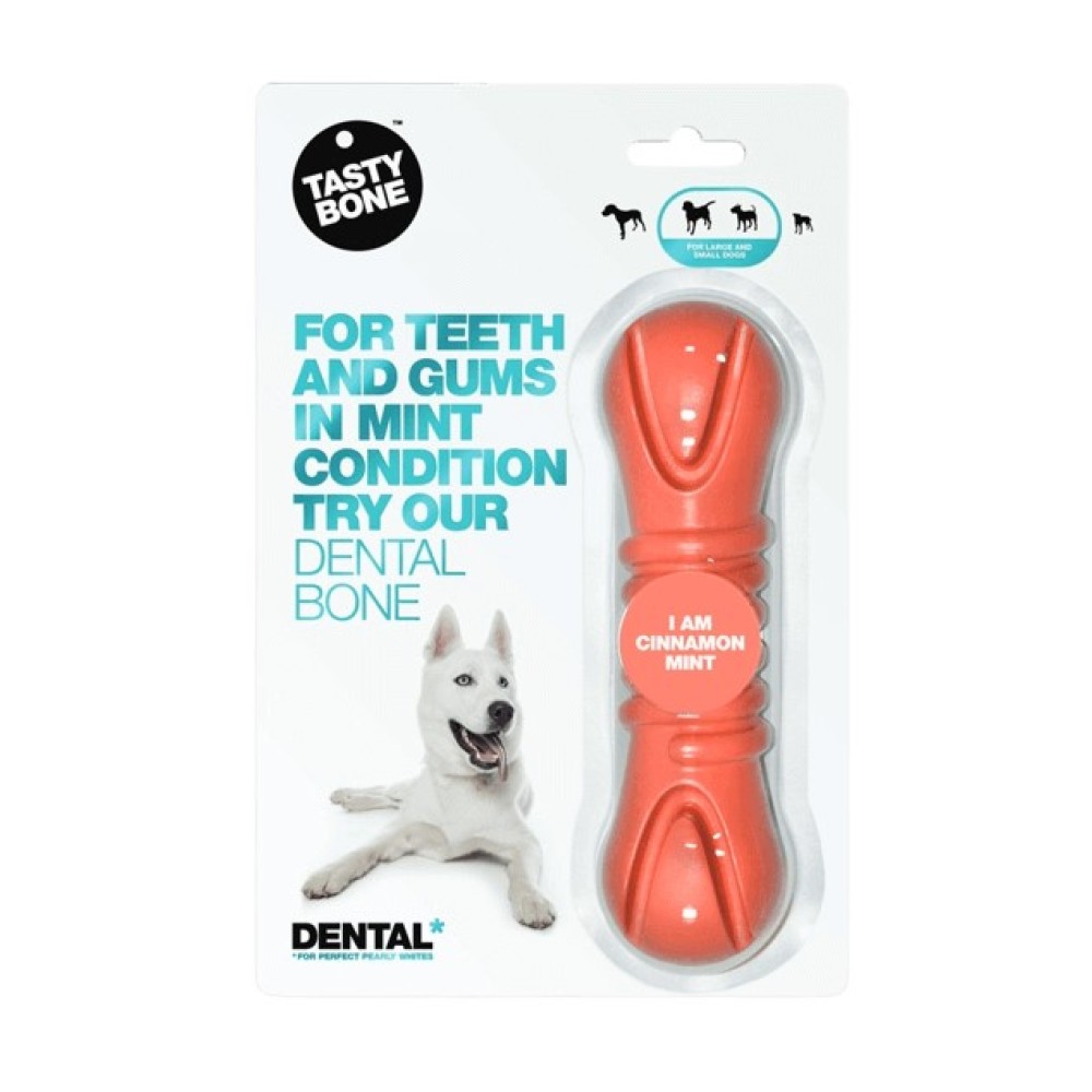 Ανθεκτικό Παιχνίδι Σκύλου για την Στοματική Υγιεινή Dental Bone με Άρωμα Κανέλας-Μέντας