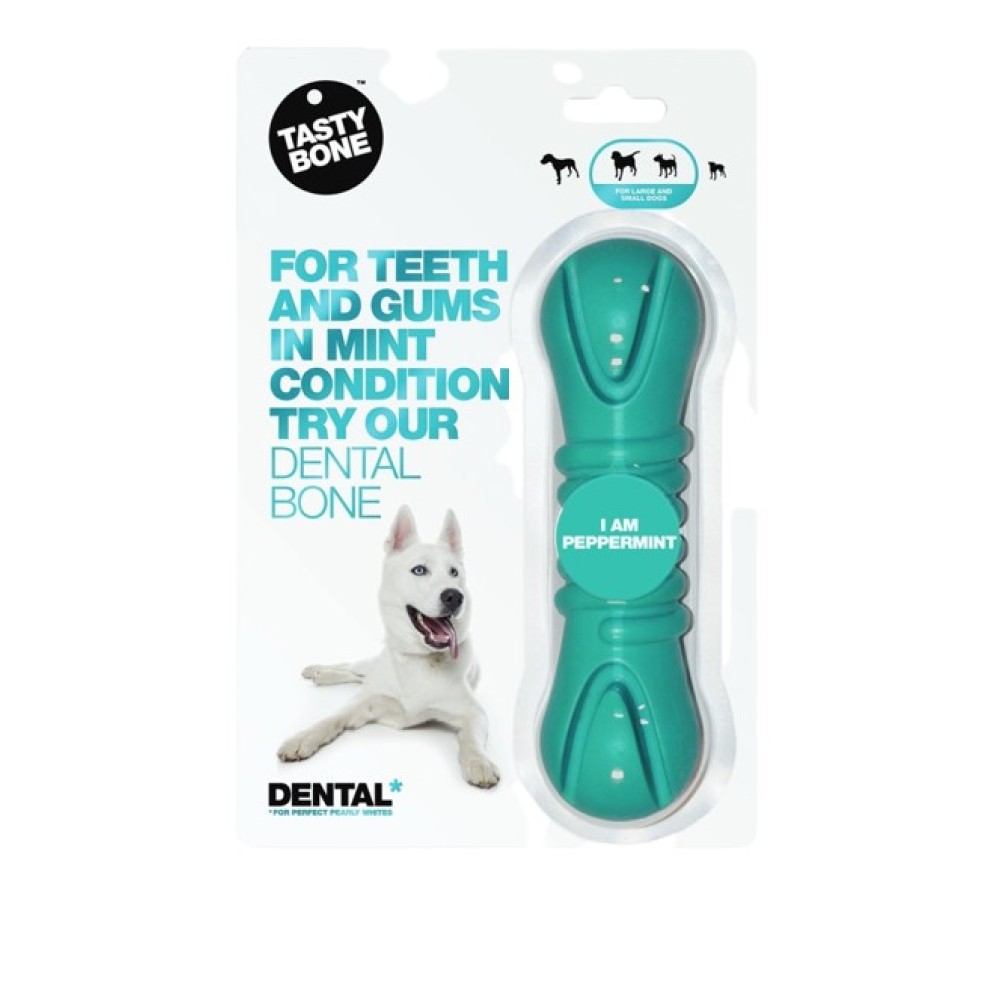 Ανθεκτικό Παιχνίδι Σκύλου για την Στοματική Υγιεινή Dental Bone με Άρωμα Μέντας