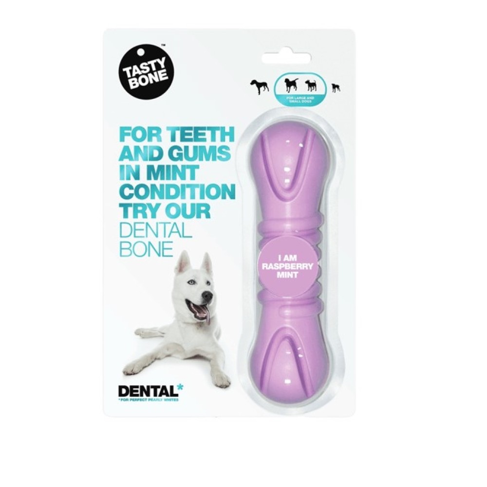 Ανθεκτικό Παιχνίδι Σκύλου για την Στοματική Υγιεινή Dental Bone με Άρωμα Βατόμουρο