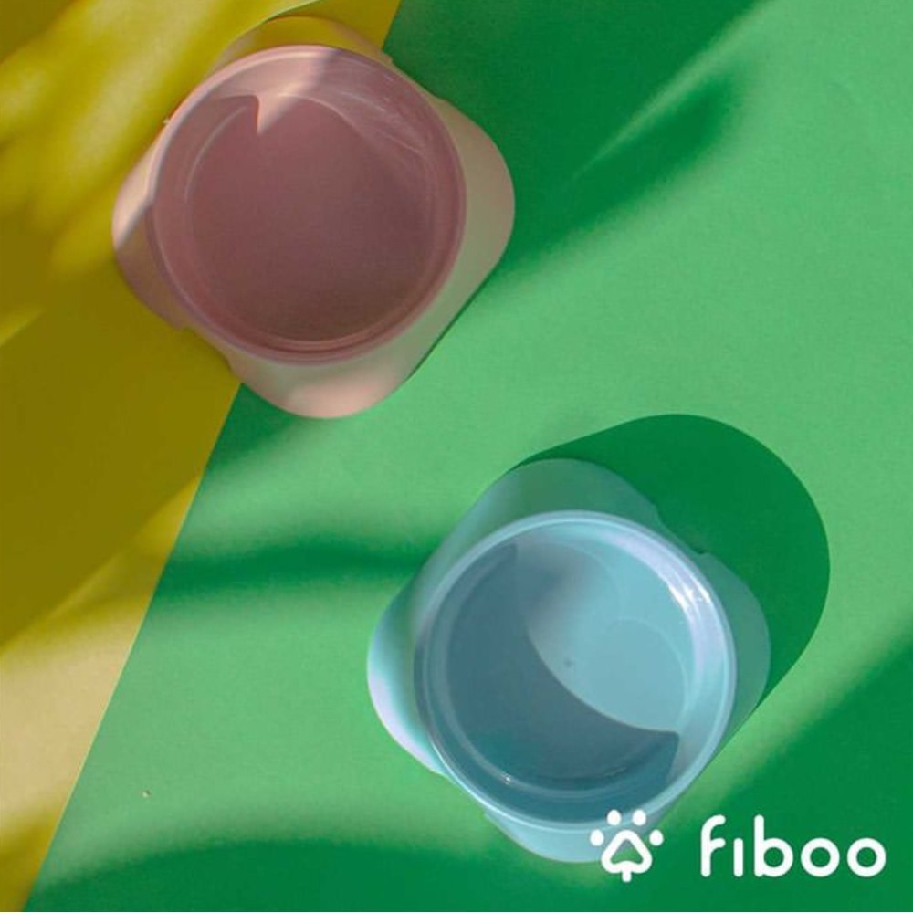 Fiboo Μπολ Φαγητού - Νερού για Κατοικίδια Yellow Small 200ml