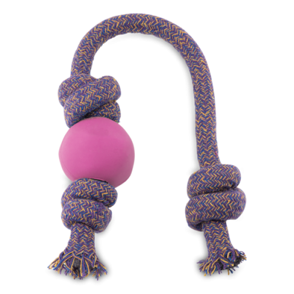 Παιχνίδι Σκύλου Beco Ball on Rope Pink