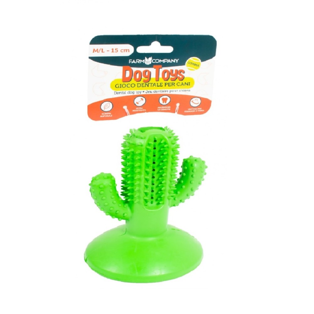 Μασητικό Παιχνίδι Σκύλου με Βεντούζα Cactus Dental Large