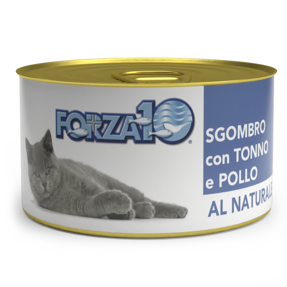 Forza10 Al Natural Κονσέρβα Γάτας Σκουμπρί - Τόνος - Κοτόπουλο 75gr