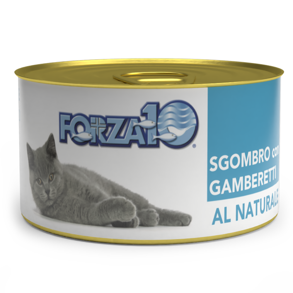 Forza10 Al Natural Κονσέρβα Γάτας Σκουμπρί - Γαρίδα 75gr