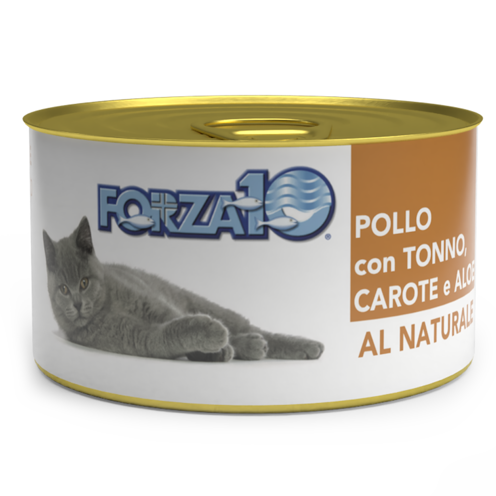 Forza10 Al Natural Κονσέρβα Γάτας Κοτόπουλο - Τόνος - Καρότο - Αλόη 75gr