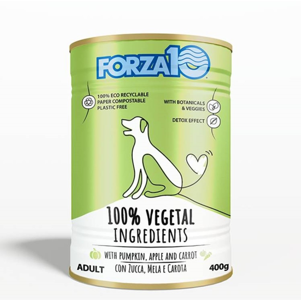 Forza10 Κονσέρβα Σκύλου 100% Vegetal Ingredients με Κολοκύθα, Μήλο και Καρότο 400gr
