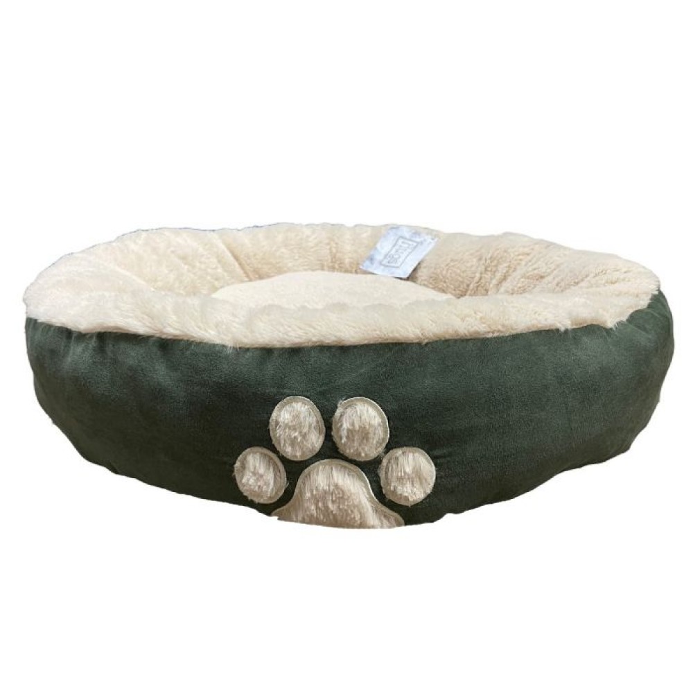 Κρεβάτι Σκύλου Hugs Round Bed Green Leaf 60cm