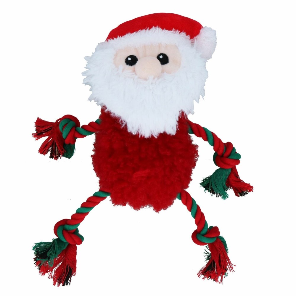 Χριστουγεννιάτικο Παιχνίδι Σκύλου Fluffy Ropee Santa