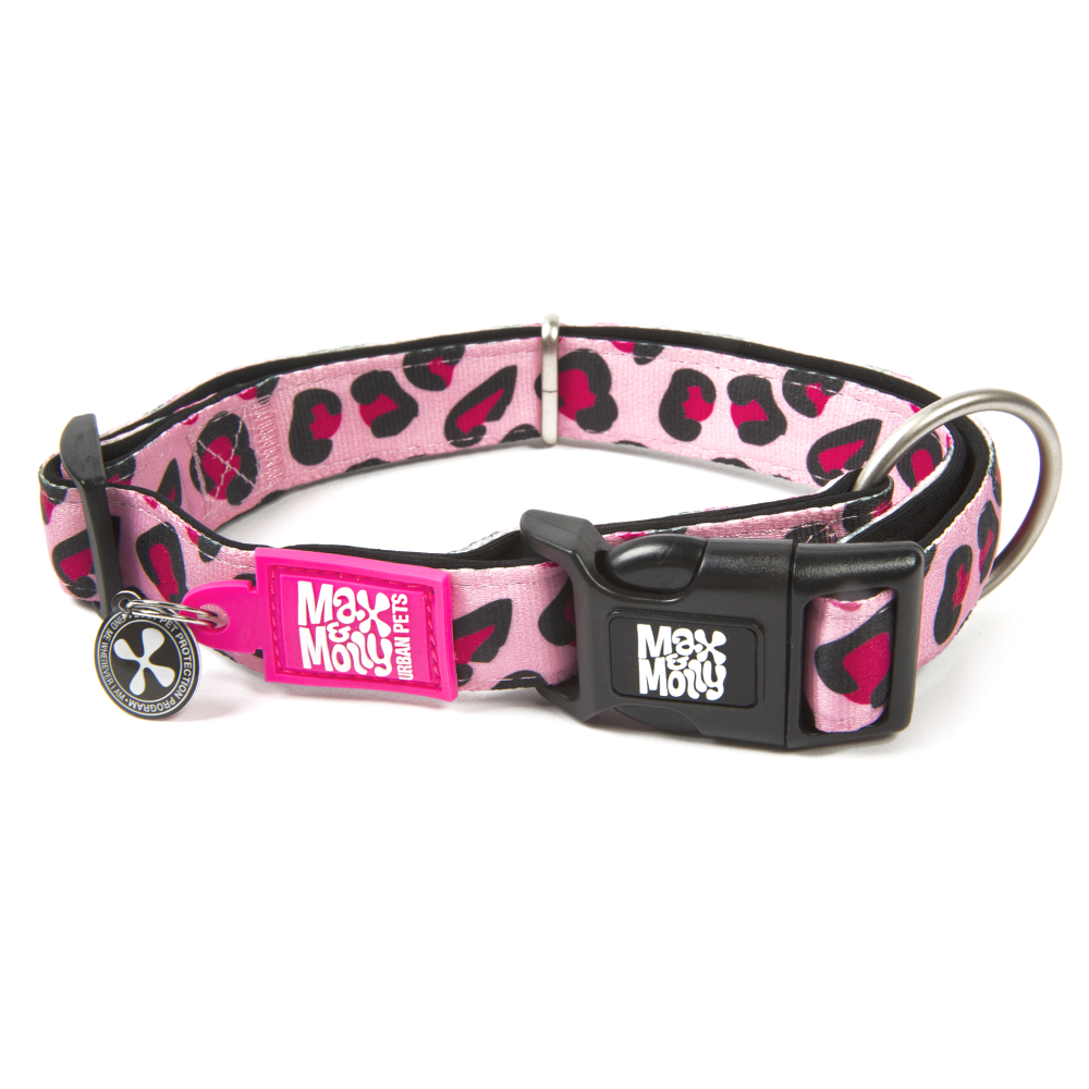 Περιλαίμιο Σκύλου Max & Molly Leopard Pink