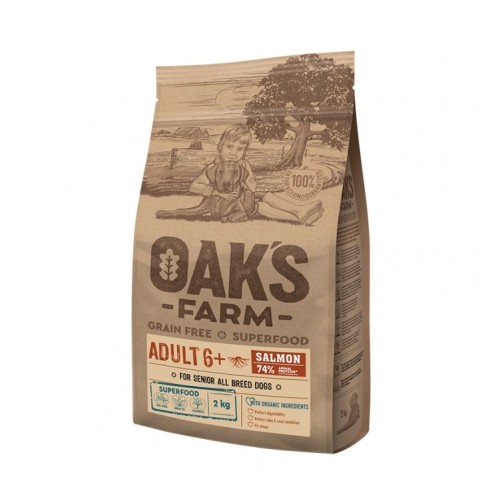 Oak's Farm Grain Free All Adult 6+ Σολομός