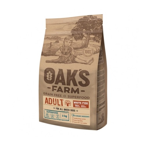 Oak's Farm Grain Free All Adult Λευκά Ψάρια