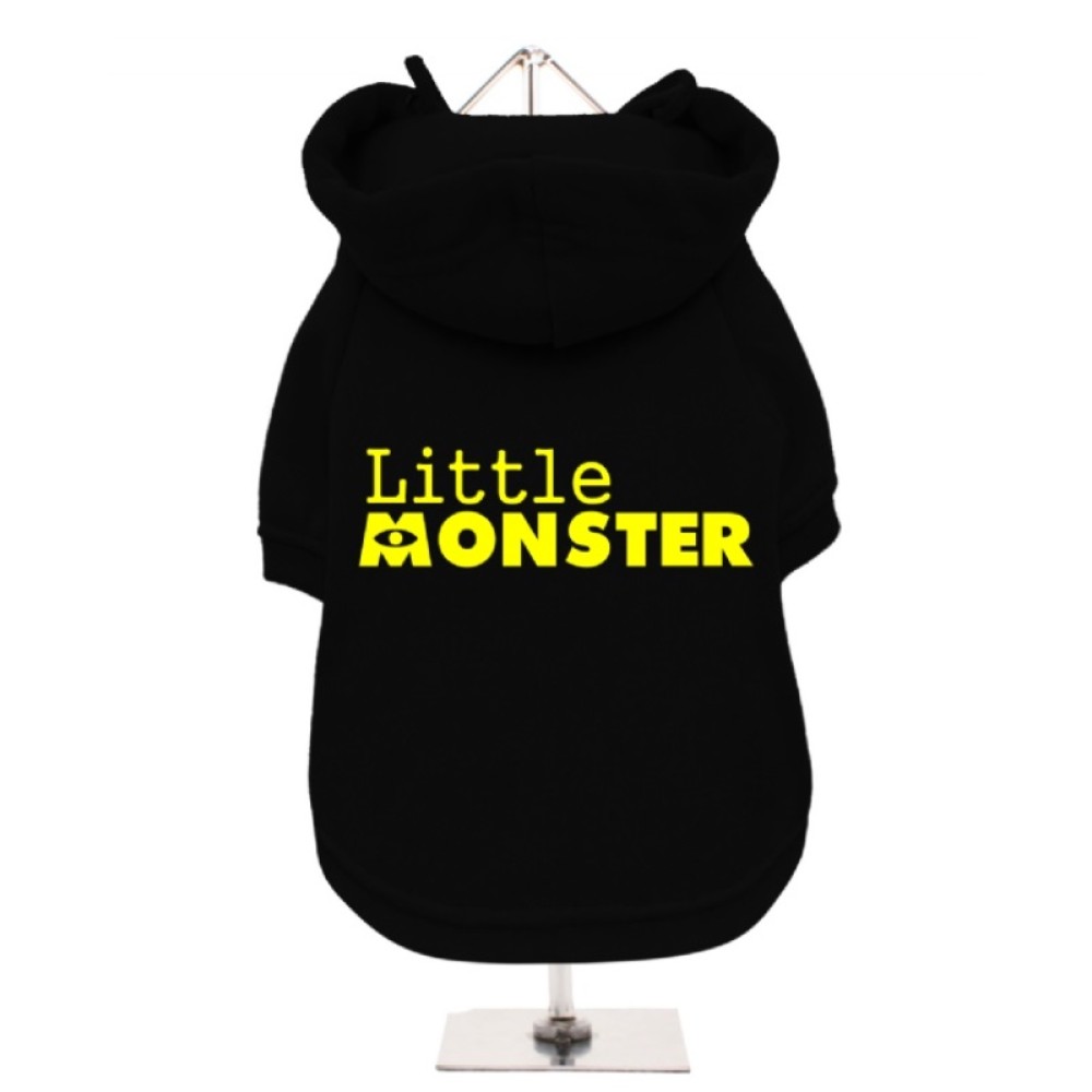 Μαύρο Φούτερ για Σκύλους Little Monster