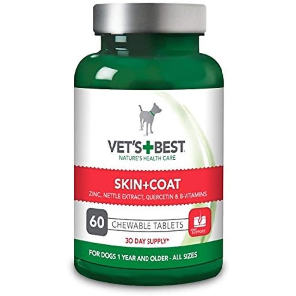 Vet's Best Συμπλήρωμα Διατροφής για Σκύλους για Δέρμα και Τρίχωμα 60tbs