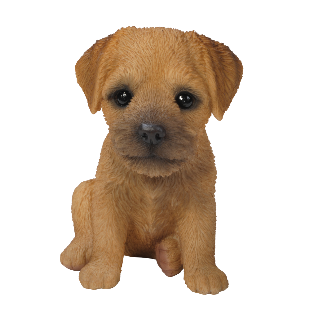 Διακοσμητικό Ομοίωμα Σκύλου από Ρητίνη Border Terrier Puppy 17cm