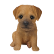 Διακοσμητικό Ομοίωμα Σκύλου από Ρητίνη Border Terrier Puppy 17cm