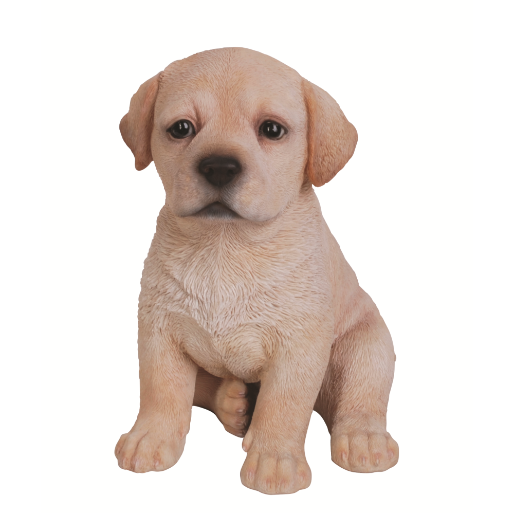 Διακοσμητικό Ομοίωμα Σκύλου από Ρητίνη Golden Labrador Puppy 17cm