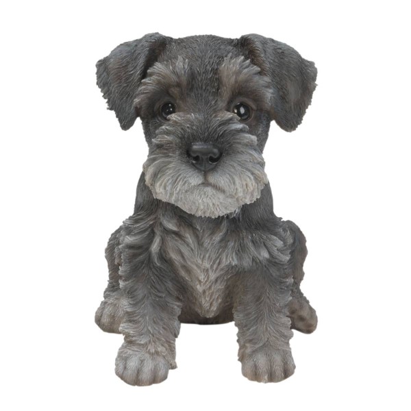 Διακοσμητικό Ομοίωμα Σκύλου Real Life Mini Schnauzer Puppy 17cm