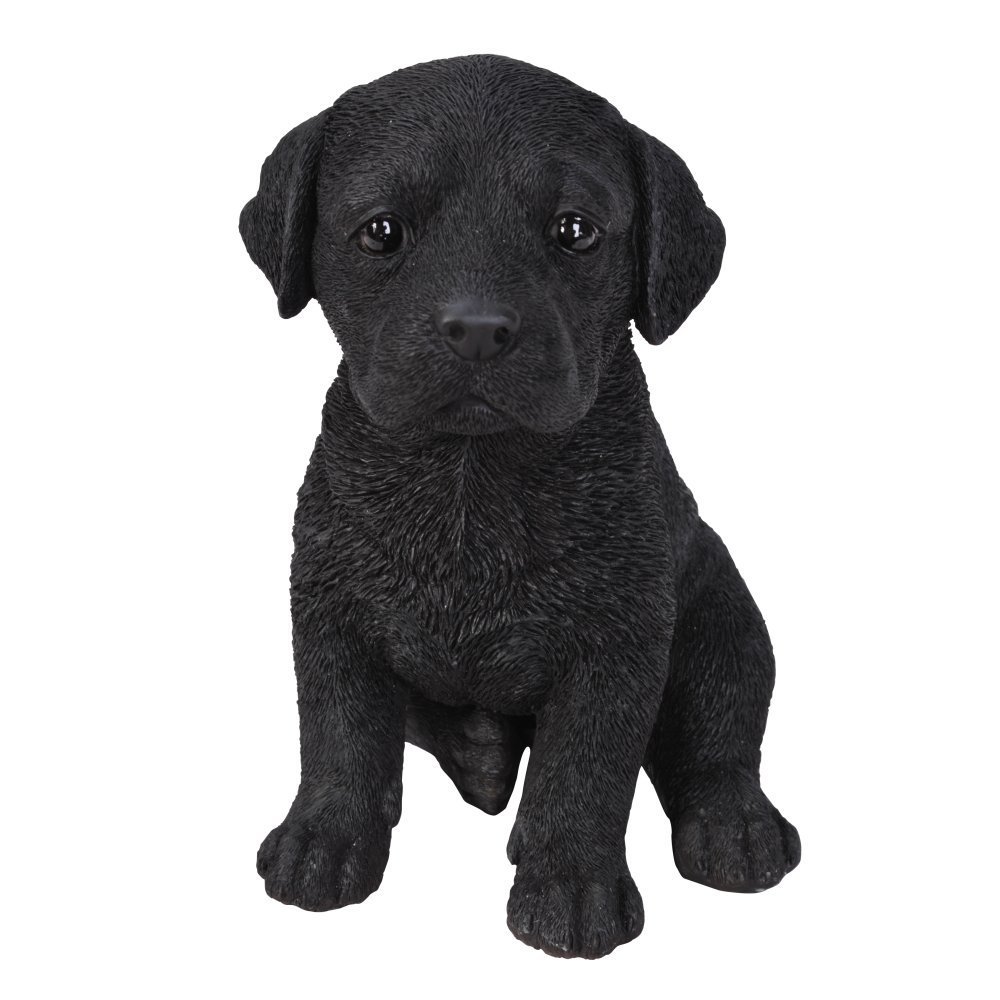 Διακοσμητικό Ομοίωμα Σκύλου από Ρητίνη Black Labrador Puppy 17cm