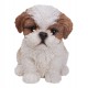 Διακοσμητικό Ομοίωμα Σκύλου από Ρητίνη Real Life Shihtzu Puppy 17cm