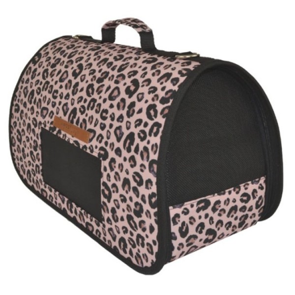 Υφασμάτινη Τσάντα Μεταφοράς Κατοικίδιου Leopard PInk