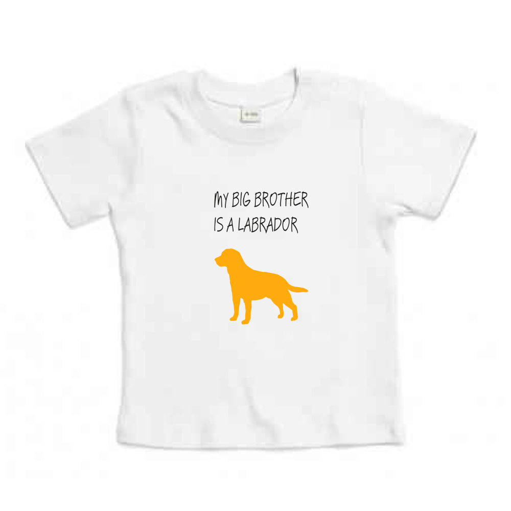 Βρεφικό Οργανικό T-shirt Labrador Κίτρινο
