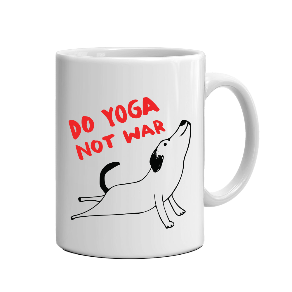 Κούπα από Πορσελάνη Do Yoga Not War