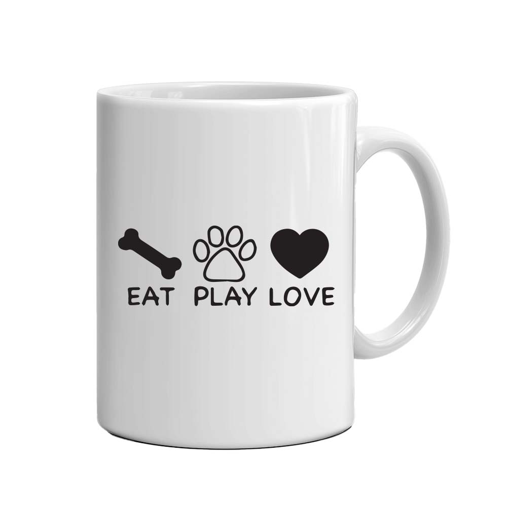 Κούπα από Πορσελάνη Eat Play Love