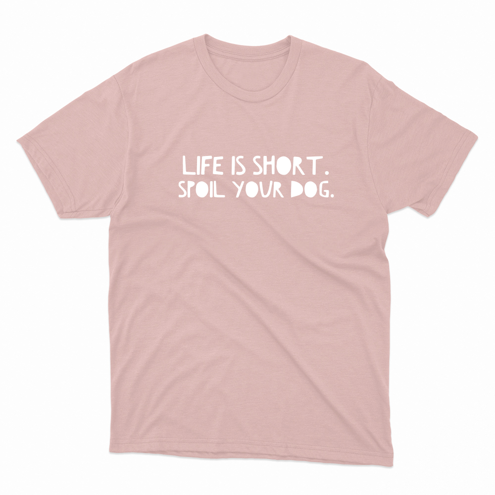 Unisex Οργανικό Ροζ T-shirt Spoil Your Dog