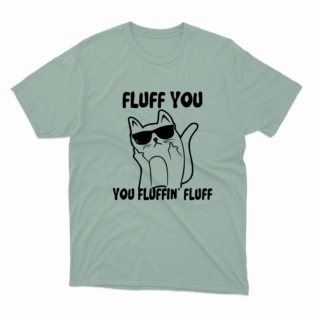 Unisex Οργανικό Πράσινο T-shirt Fluff You