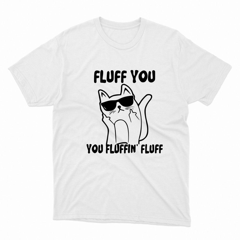 Unisex Οργανικό Λευκό T-shirt Fluff You