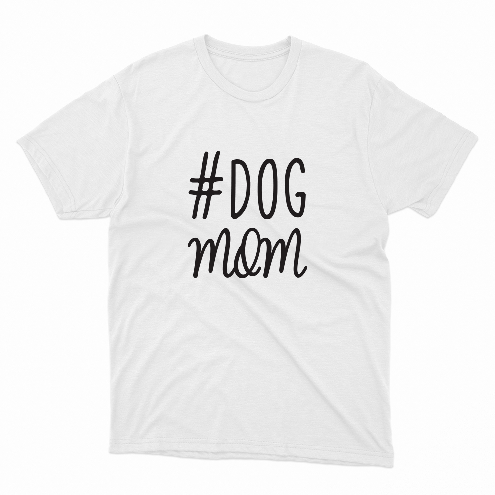 Unisex Οργανικό Λευκό T-shirt Dog Mum
