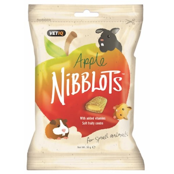 Snack για Μικρά Ζώα Nibblots Μήλο 30g
