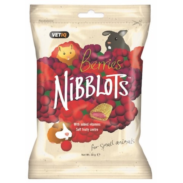 Snack για Μικρά Ζώα Nibblots Μούρα 30g